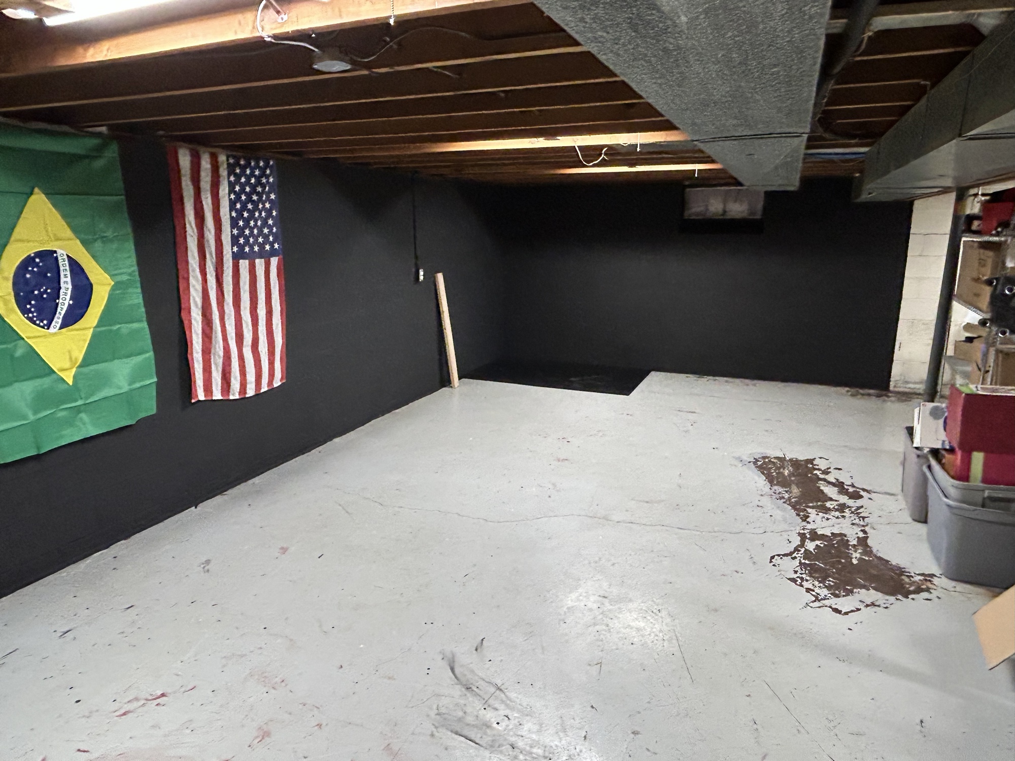 Basement before renovation